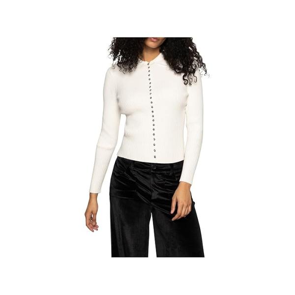 (取寄) サンクチュアリ レディース ボタン ダウン ベアリアゲイティド カルディ Sanctuary women Button Down Variegated Cardi Chalk Sanctuary P最大17倍1/1限定 (取寄) サンクチュアリ レディース ボタン