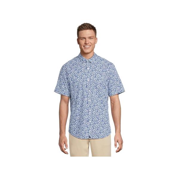 (取寄) アンタックイット メンズ ストレッチ コットン ショートスリーブ ウィルソン シャツ UNTUCKit men Stretch Cotton Short-Sleeve Wilson Shirt Blue 取寄) アンタックイット メンズ ストレッチ コットン ショートスリーブ