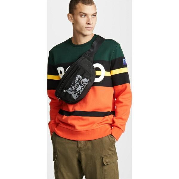 KENZO レザー ファニーパック 黒 KENZO（ケンゾー） KENZO Fanny Pack ショルダーバッグ タイガーロゴ