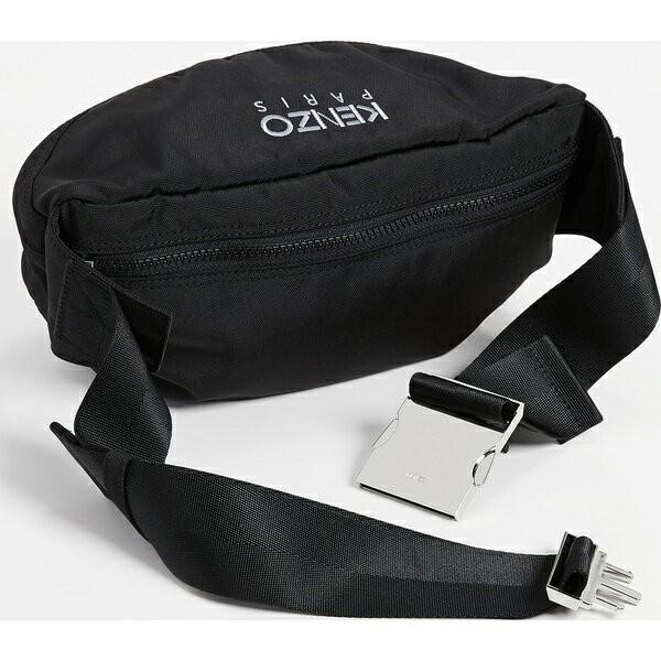 KENZO レザー ファニーパック 黒 KENZO（ケンゾー） KENZO Fanny Pack ショルダーバッグ タイガーロゴ