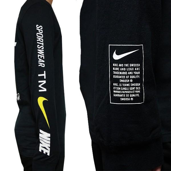 NIKE（ナイキ） 長袖Tシャツ メンズ ブラック マイクロブランド ロング 