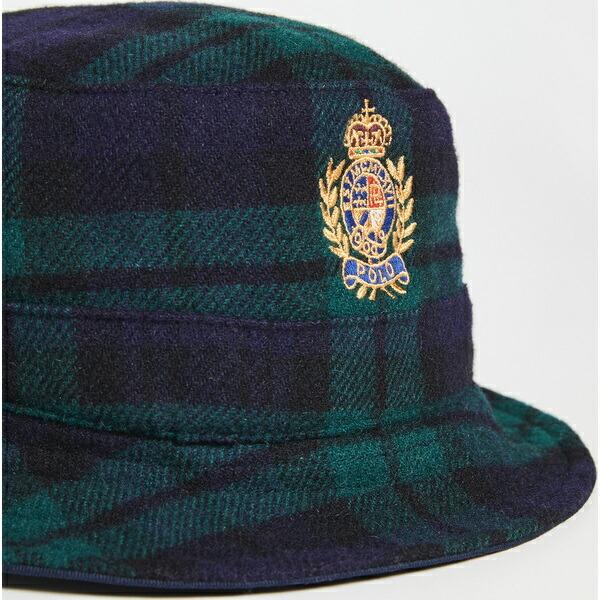 L/XLラルフローレン　総柄　バケットハット　ブラック 90s polo by Ralph Lauren総柄バケットハット xl - メルカリ