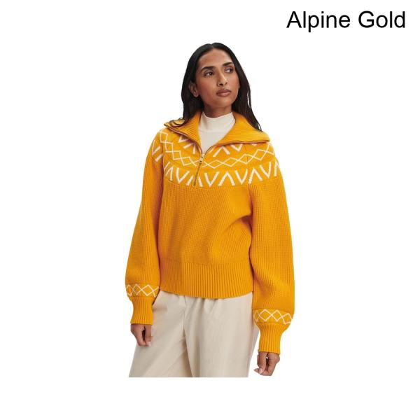 (取寄) ヴァーレイ シグリッドフェアアイル1/2ジップニット varley Sigrid Fairisle 1/2 Zip Knit