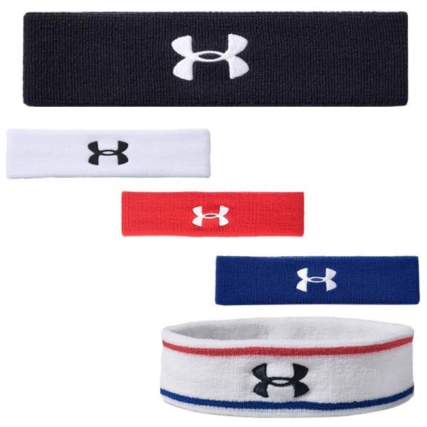 アンダーアーマー ヘッドバンド ヘアバンド メンズ レディース パフォーマンス ヘッドバンド ブラック ホワイト レッド ブルー スポーツ ランニング テニス
