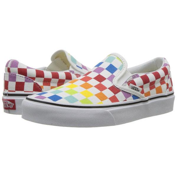 バンズ スリッポン チェック メンズ フラッグ レインボー マルチカラー スニーカー クラシック スリッポン Vans Classic Slip On 送料無料 Vans Cr N ジェットラグyahoo 店 通販 Yahoo ショッピング