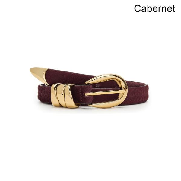 (取寄) メイドウェル トリプルメタルキーパーベルト：ヘアカーフ madewell Triple Metal Keeper Belt: Haircalf