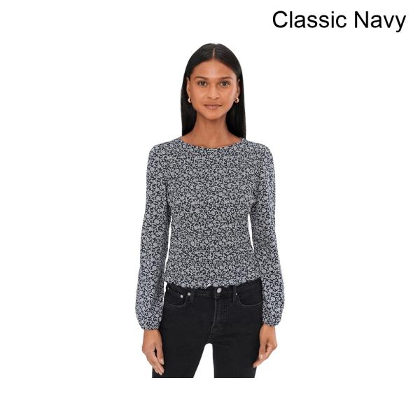 (取寄) メイドウェル スモックボートネックトップ madewell Smocked Boatneck Top