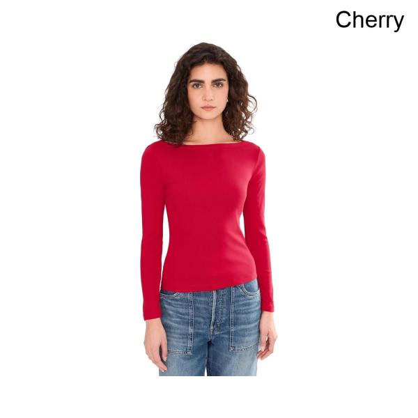 (取寄) メイドウェル 90年代ボートネックTシャツコンパクトコットン madewell The '90s Boatneck Tee in Compact Cotton
