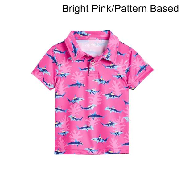 (取寄) チャビーズ ザリルグレートピンクシャークパフォーマンスポロシャツ（トドラー/リトルキッド） chubbies The Lil Great Pink Shark Performance Polo