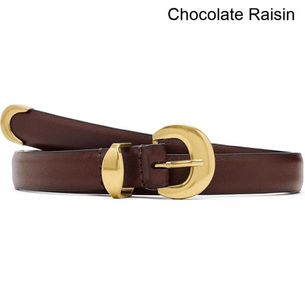 (取寄) メイドウェル ドームバックルベルトレザー madewell Domed-Buckle Belt in Leather
