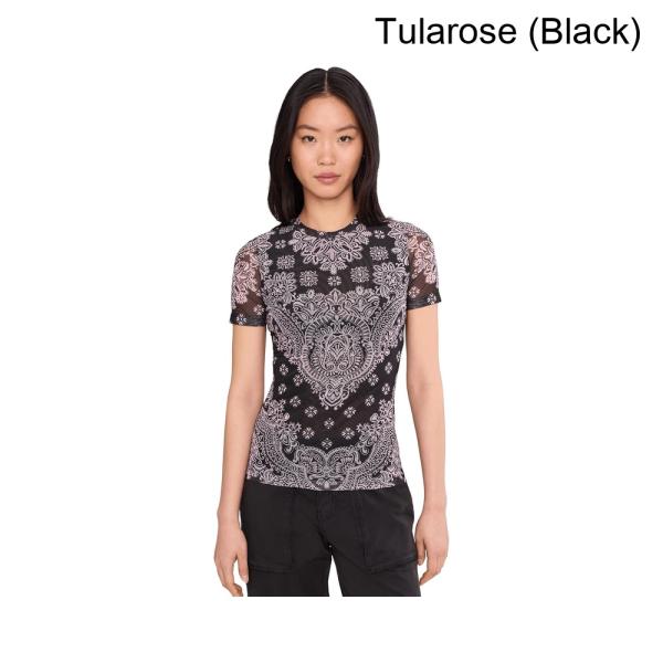 (取寄) ジョニー・ワズ エレノアメッシュショートスリーブティー johnny was Eleanor Mesh Short Sleeve Tee