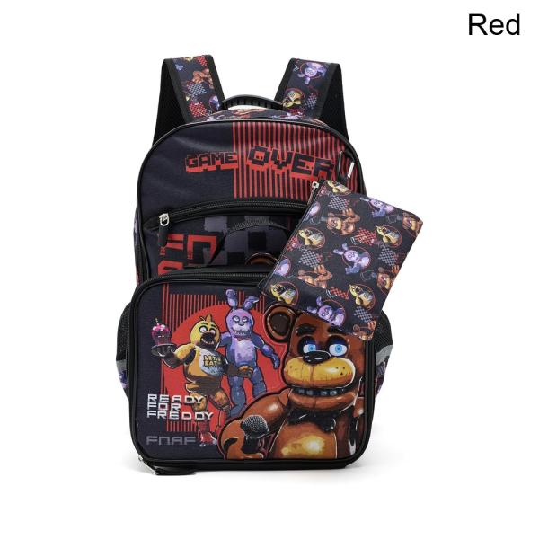(取寄) バイオワールド ファイブナイツゲームスクリーン5ピースセット バックパック、ランチキット、ユーティリティケース、ラバーキーチェーン、カラビナを含む
