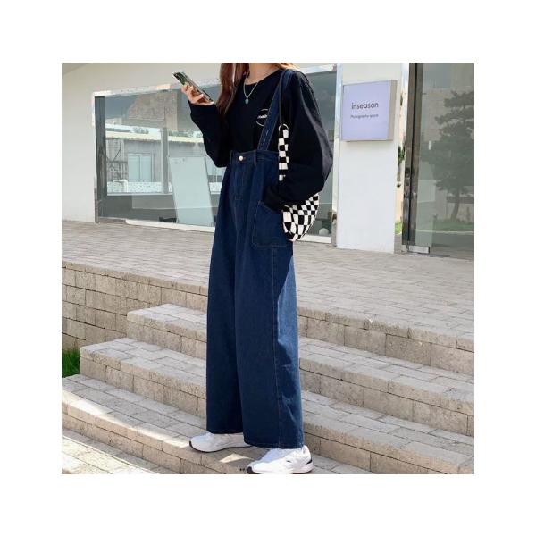 サロペット 30代 コーデ レディース パンツ 低身長 サスペンダー ストレッチ レディース デニム サス付き つなぎ サロペ ボトムス