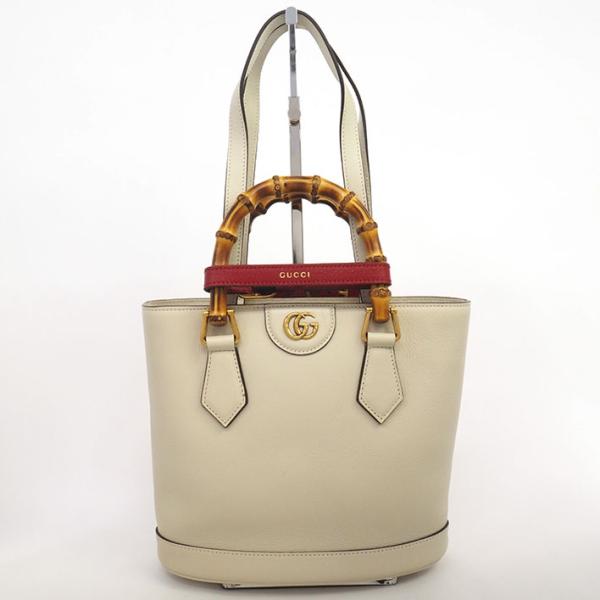GUCCI ダイアナ 2wayショルダーバッグ　トートバッグ GUCCI（グッチ） 【返品OK】【美品】グッチ ダイアナ GG 2WAY バンブー