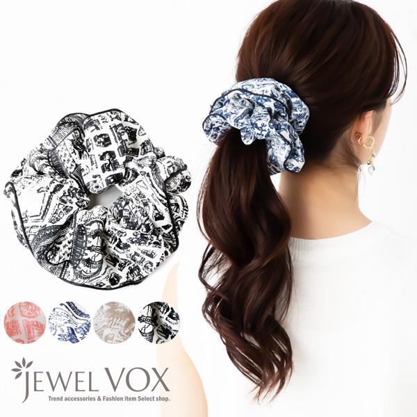 シュシュ 大きめ ヘアゴム レディース ヘアアクセサリー 大きめ 総柄 ビッグシュシュ まとめ髪 ポニーテール ヘアアレンジ 女性 かわいい B Mkk Jewel Vox ジュエルボックス 通販 Yahoo ショッピング