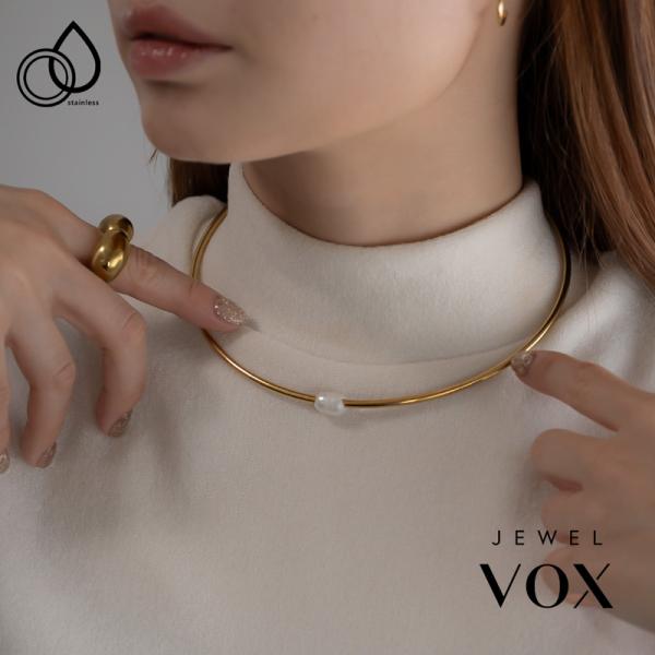 Jewel VOX ネックレス チョーカー レディース ステンレス製 金属