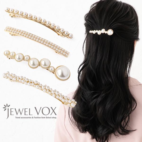 Jewel VOX バレッタ ヘアアクセサリー クリップ ヘアピン レディース