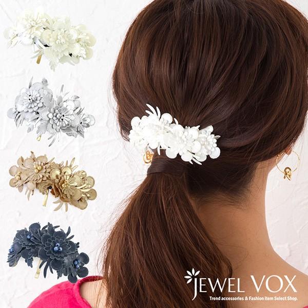 ポニーフック フック ヘアアクセ フラワー お花 ヘアアクセサリー レザー シンプル ポニーテール まとめ髪 30代 40代 F Mkk 8649 Jewel Vox 通販 Yahoo ショッピング