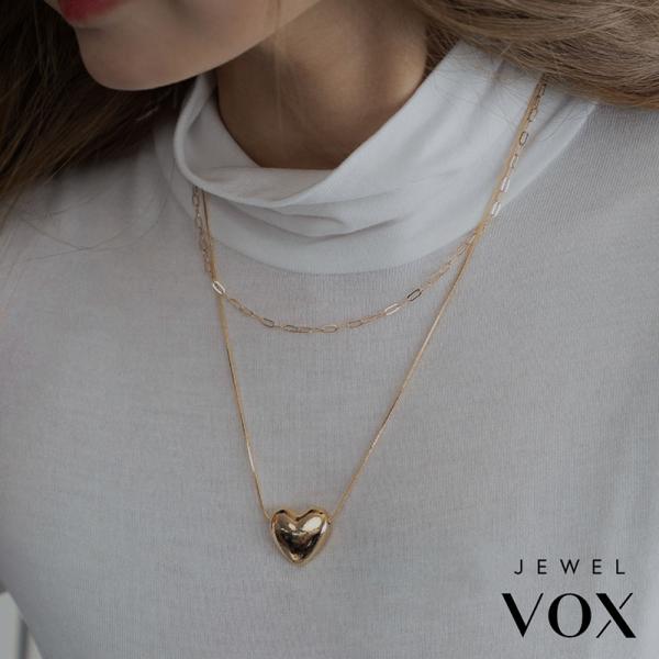 Jewel VOX ネックレス ニッケルフリー 金属アレルギー チェーン 2連