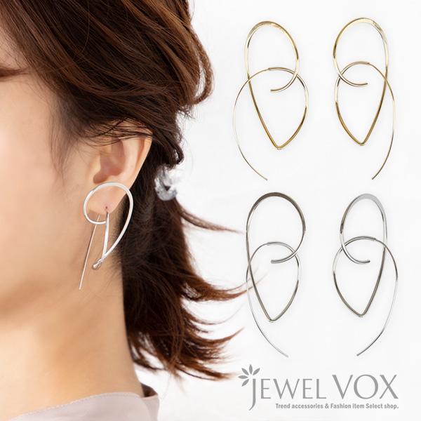 ピアス レディース フック 金属アレルギー対応 変形 カーブ ニッケルフリー シンプル 40代 母の日 F Mkp 9267 Jewel Vox ジュエルボックス 通販 Yahoo ショッピング