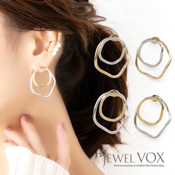 Jewel VOX ピアス チタンポスト 変形 バイカラー ニッケルフリー 金属 