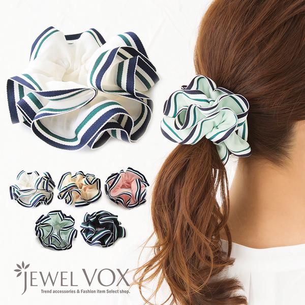 シュシュ ピンク ヘアアクセサリー トリコロール ボーダー フレーム シフォン W ヘアアクセ ヘアゴム まとめ髪 Sale G Jeb Mkk 6334 Jewel Vox ジュエルボックス 通販 Yahoo ショッピング