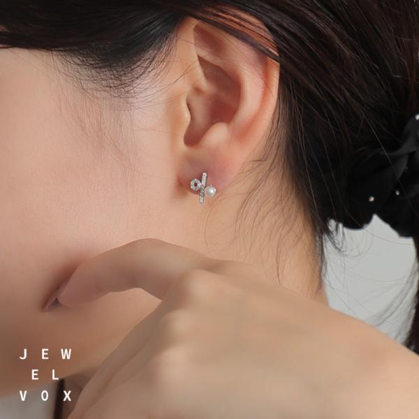 Jewel VOX ピアス 金属アレルギー レディース パール キュービック