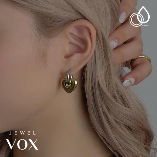 Jewel VOX ピアス レディース ステンレス製 金属アレルギー フープ