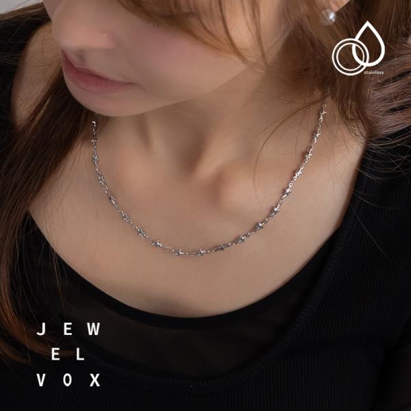 Jewel VOX ネックレス ショートネックレス ステンレス製 金属