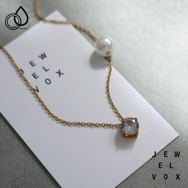 Jewel VOX ネックレス ショート サージカルステンレス レディース 金属