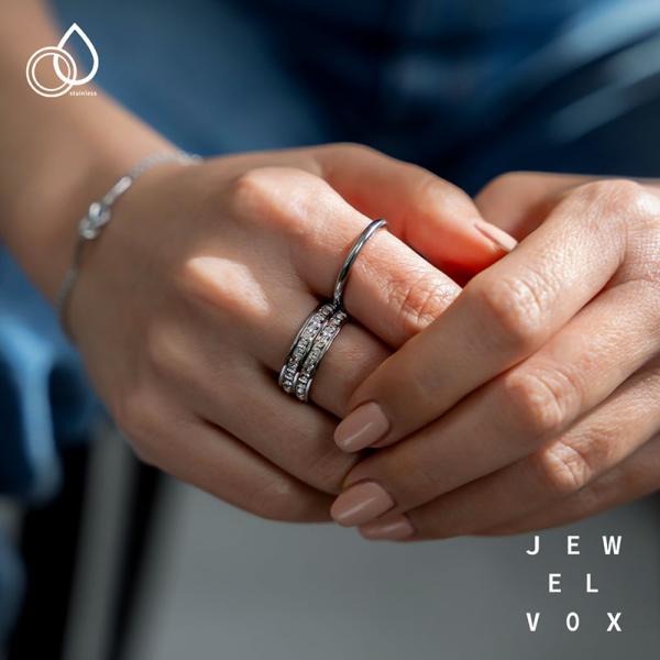 Jewel VOX 指輪 リング レディース サージカルステンレス キュービック