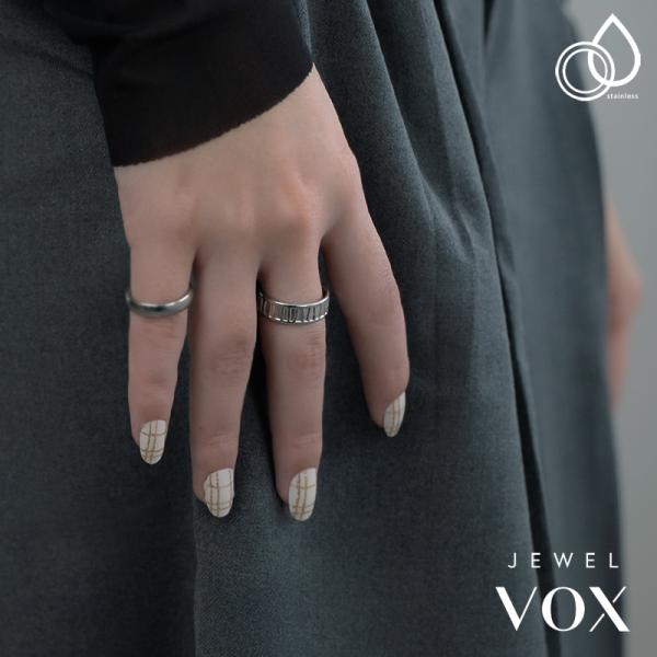 指輪 シルバーリング　13号 Jewel VOX リング 指輪 ステンレス製 レディース 金属アレルギー