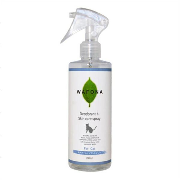 【WAFONA】【猫用】オールインワンスプレー　ノズル付き　300ml　猫用品　犬用品　小型犬　中型犬　お手入れ　保湿　スキンケア　爆買