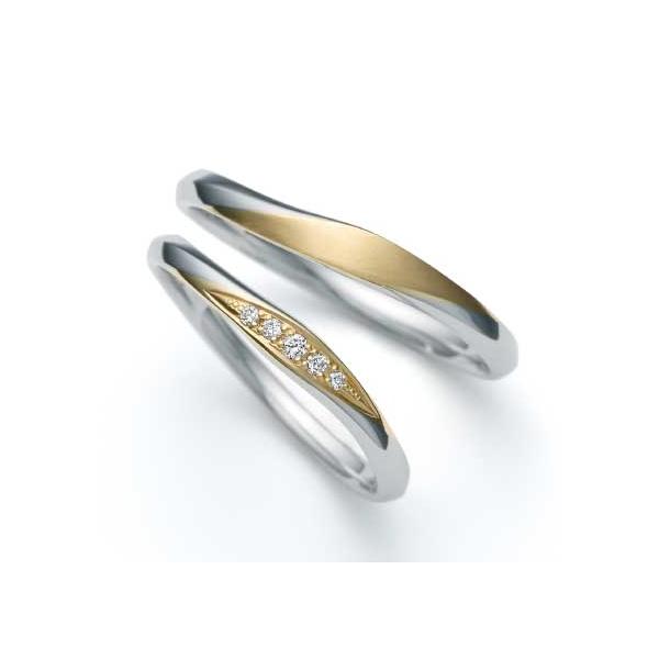 CN-642 結婚指輪 マリッジリング nocur ノクル Pt900 K18YG プラチナ