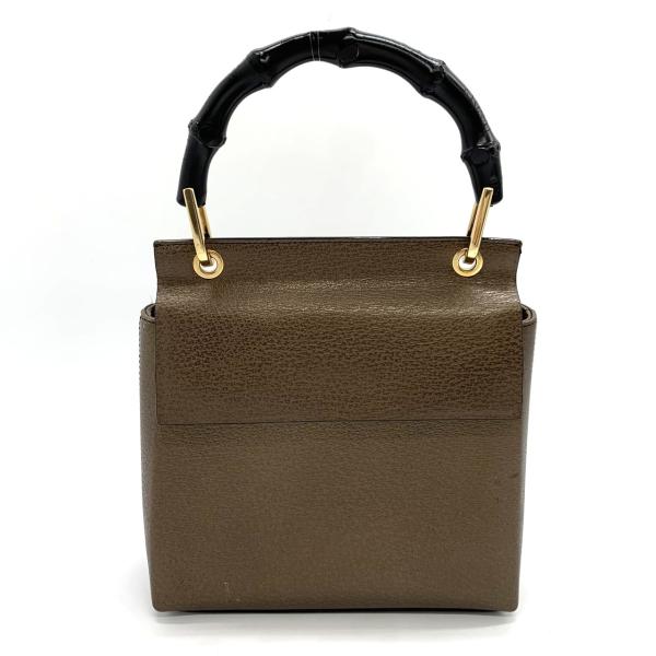 GUCCI（グッチ） オールドグッチ ハンドバッグ レザー/バンブー