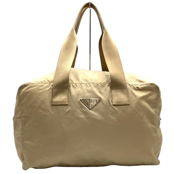 PRADA（プラダ） ボストンバッグ ショルダーバッグ ナイロン ベージュ