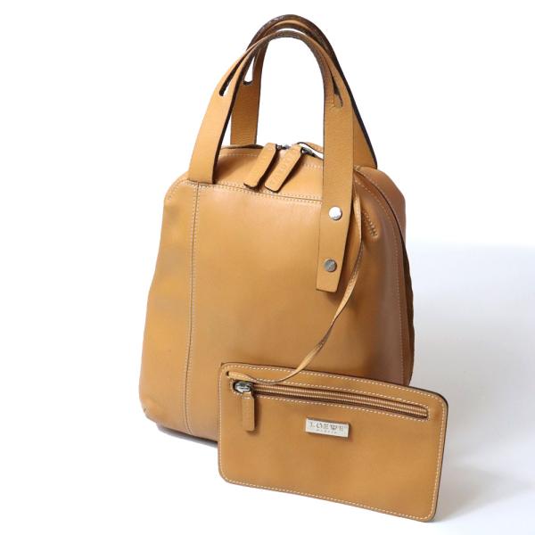 LOEWE（ロエベ） ハンドバッグ レザー ブラウン ハンドバッグ