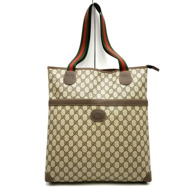 GUCCI（グッチ） トートバッグ GGスプリーム シェリー ブラウン