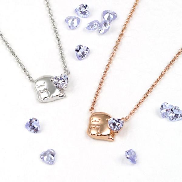 【本日22時迄の特別価格❗】4℃　ハートストーン付きドロップネックレス jewelplus_6800222sp