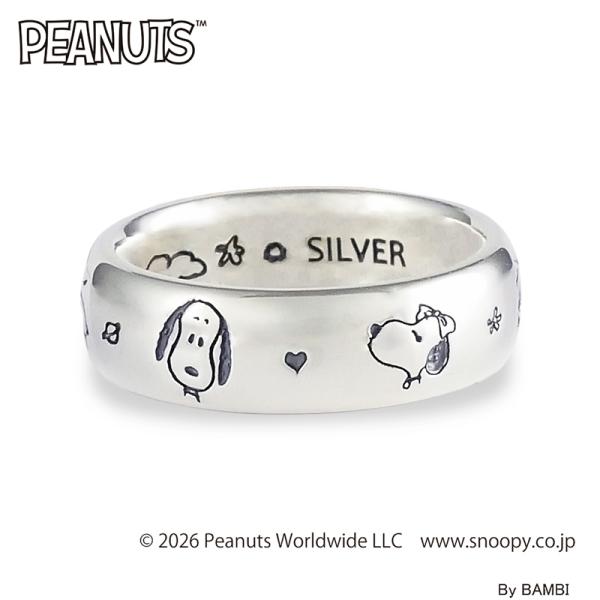 PEANUTS スヌーピー ブラザー フェイスシルバーリング 大人かわいい