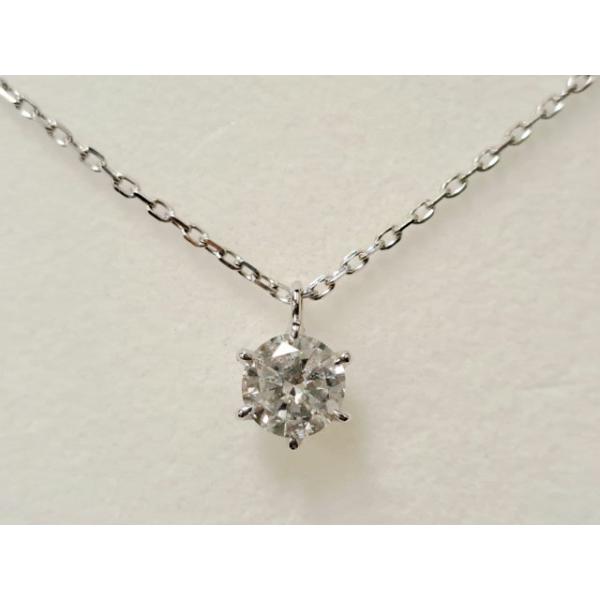 1粒ダイヤ 0.364ct H SI2 FAIR PT製 ダイヤモンド ペンダント 