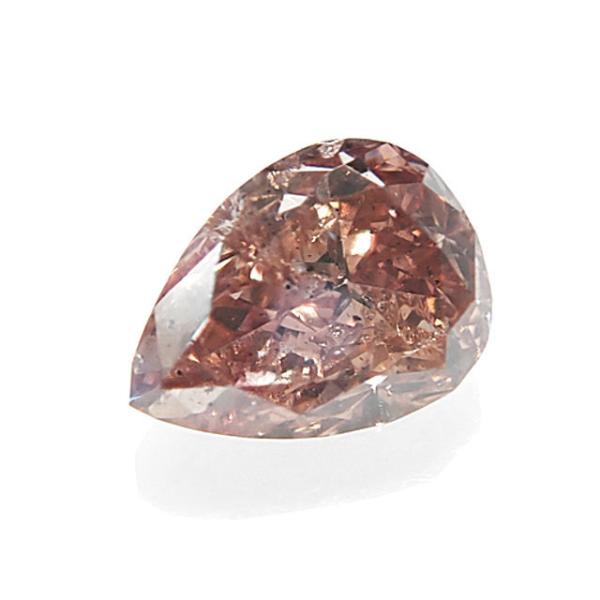 混色ピンクダイヤモンド ルース 0.301ct FANCY DEEP BROWN ORANGY PINK