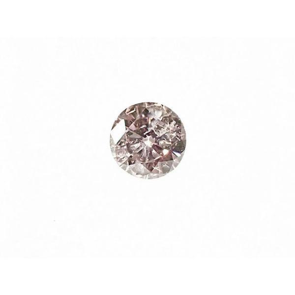 ピンクダイヤモンド ルース 0.080ct VERY LIGHT PINK I1 : ジュエリー 