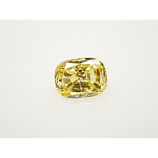 イエローダイヤモンド ルース 0.134ct FANCY YELLOW I1 : ジュエリー 