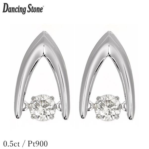 Crossfor NewYork ダンシングストーン ダイヤモンド ピアス 0.5