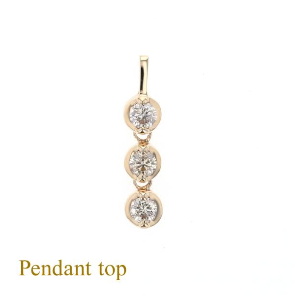 ペンダントトップ　K10　ダイヤモンド　アクセサリー　ジュエリー　現状品 ジュエリーフィガロ ペンダントトップ K10 YG ダイヤモンド ネックレス