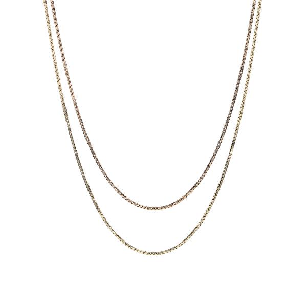 ジュエリーフィガロ ネックレス K10 YG/PG ベネチアンチェーン