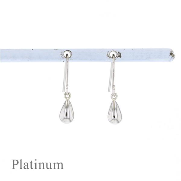 ジュエリーフィガロ ピアス プラチナ 地金 しずく 雫 フック PT PT900