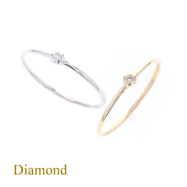 K10 Yg Wg ダイヤモンド リング 一粒ダイヤ 10k 10金 イエローゴールド ホワイトゴールド シンプル 指輪 プレゼント ジュエリーフィガロ 通販 Yahoo ショッピング