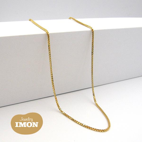 新品」18金 K18 ネックレス ベネチアン 幅1.4mm 45cm : Jewelry IMON